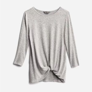 3/4 Sleeve Knotted Sweater